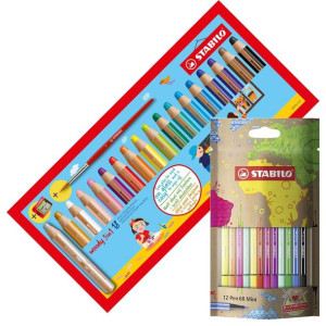 Kredki Stabilo woody 3w1 18szt 880/18-3 + GRATIS