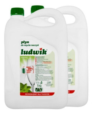 Płyn do mycia naczyń Ludwik mieta 5 l x 2 sztuki