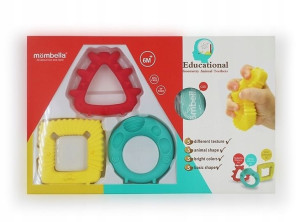 Mombella Gryzaki Geometryczne Zwierzątka Zestaw