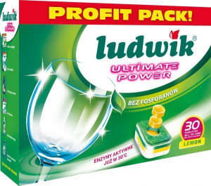 Tabletki do zmywarek Ludwik All in One 30 sztuk lemon