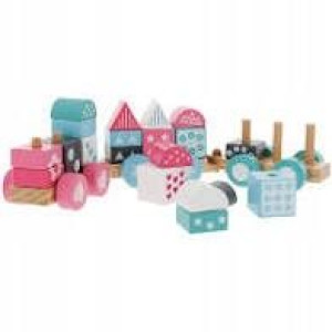 Trefl drewno 61341 pastelowe wagoniki