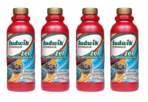 Żel do udrażniania rur i syfonów Ludwik 500g x 4 sztuki