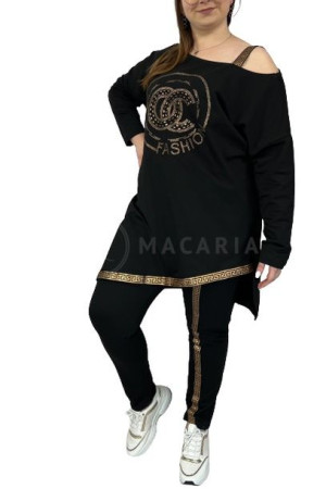 Komplet Dresowy Z Tuniką Plus Size Fashion Gold 7xl/8xl