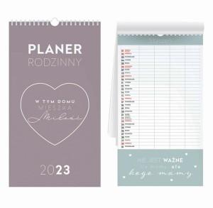 Kalendarz Planer Rodzinny 25X45 Miłość