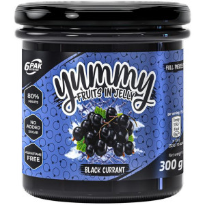 6PAK Nutrition Yummy Fruits In Jelly Blackcurrant 600g FRUŻELINA