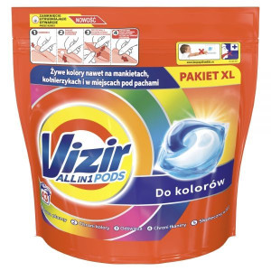 Kapsułki do prania Vizir ALL in 1 do kolorów (43 prania) x 2 opakowania
