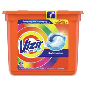 Kapsułki do prania Vizir All in 1 do kolorów (26 sztuk)