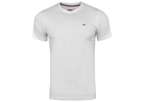 Koszulka Męska T-shirt Tommy Hilfiger Jeans Klasyk Biała M
