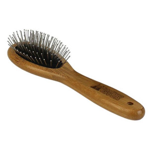 Bamboo Groom Owalna Szczotka Z Igłami Ze Stali Nierdzewnej Rozmiar S/M