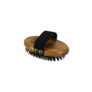 Bamboo Groom Gumowa Szczotka Zgrzebło Do Czesania i Masażu