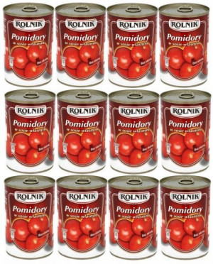 Pomidory całe 425 g Rolnik x 12 sztuk