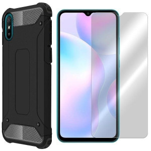 Etui Do Xiaomi Redmi 9a Pokrowiec Shield + Szkło