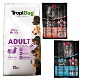 TROPIDOG Premium Adult Medium Large Lamb 12kg