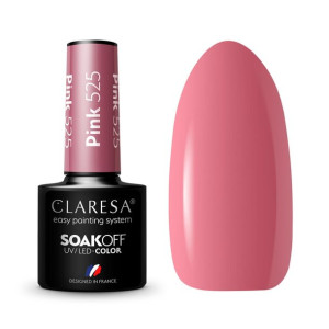 Claresa Lakier Hybrydowy Pink 525 Soak Off Uv/Led 5G