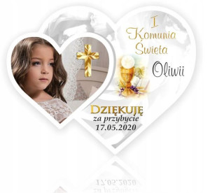 FOTO MAGNES Podziękowania Komunię Zdjęcie Komunia