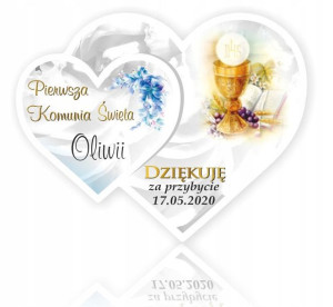 MAGNES Podziękowania dla gości na Komunię Komunia