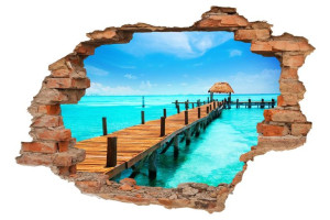 Naklejki 3D FOTOTAPETA samoprzylepna Plaża 160cm