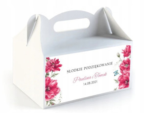Pudełko Na Ciasto PERSONALIZOWANE Ślub Komunia