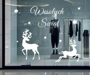 Świąteczne ozdoby na szyby, Witryny sklepowe 200cm