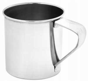 Kubek stalowy z uchwytem nierdzewny TADAR 350 ml