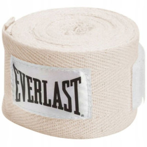 Owijki Taśmy Bokserskie Bandaże EVERLAST White 3 m