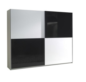 Szafa przesuwna LUX 4 połysk 244x206x64 cm