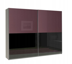 Szafa przesuwna LUX 11 połysk 244x206x64 cm