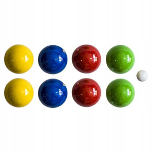Drewniane Kule do Gry 8 szt. - Boule, Bule, Petanque LONDERO 90mm w Walizce