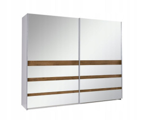 Szafa przesuwna LUX 23 z lustrem 244x206x64 cm