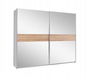 Szafa przesuwna LUX 24 z lustrem 244x206x64 cm