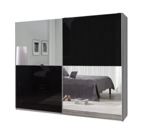Szafa przesuwna LUX 26 z lustrem 244x206x64 cm