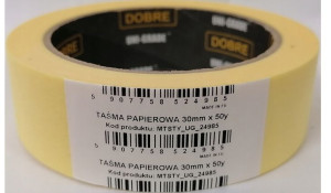 Uni-Grade Taśma Malarska Papierowa Żółta 30mm 50yd