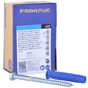 Rawlplug Kołek Rozporowy 12x60mm Z Wkrętem 8x100mm 10szt/opak 4all-12/100