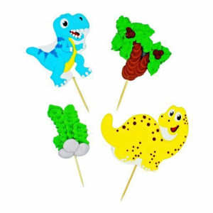 Figurka Cukrowa Zestaw Dinozaury 2d