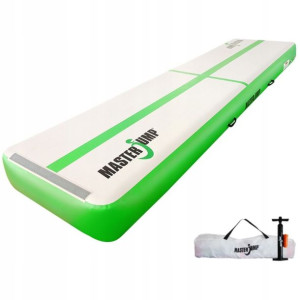 AirTrack Dmuchana Mata Gimnastyczna MASTER 400 x 100 x 30 cm Grey-Green