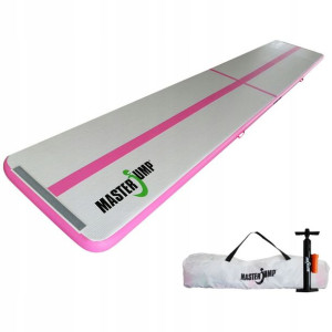 AirTrack Dmuchana Mata Gimnastyczna MASTER 600 x 100 x 10 cm Grey-Pink