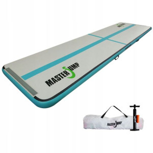 AirTrack Dmuchana Mata Gimnastyczna MASTER S-Pro 400x100x10 cm Grey-Teal