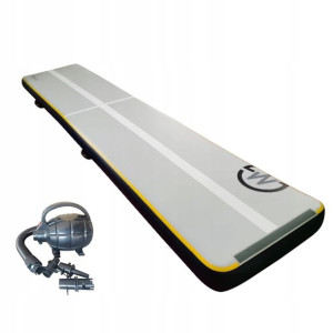 AirTrack Dmuchana Mata Gimnastyczna MASTER S-Pro 600x100x20 cm Grey-Black
