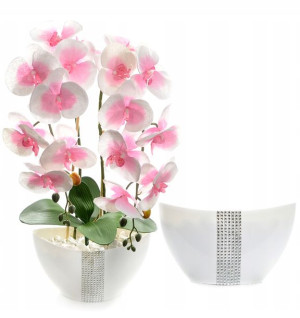 SZTUCZNY STORCZYK orchide kwiaty sztuczne JAK ŻYWY