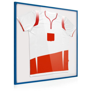 Rama do oprawy koszulki 84 x 84 cm Niebieski mat Białe