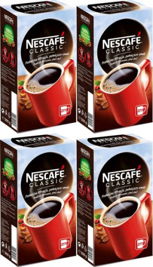 Kawa rozpuszczalna Nescafé Classic 500g x4
