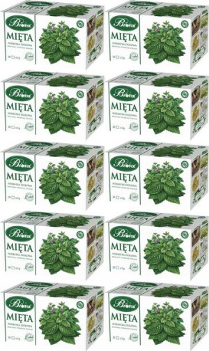 Herbata ziołowa w torebkach Bifix mięta 200szt -2g