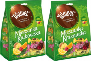 Cukierki mieszanka Krakowska Wawel 245g x2