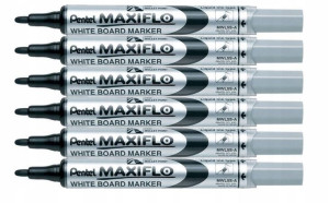 Marker do tablic PENTEL MAXIFLO S czarny x 6 SZTUK