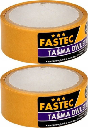 Taśma dwustronna Fastec Hot-Melt 48mm-25m biały x2