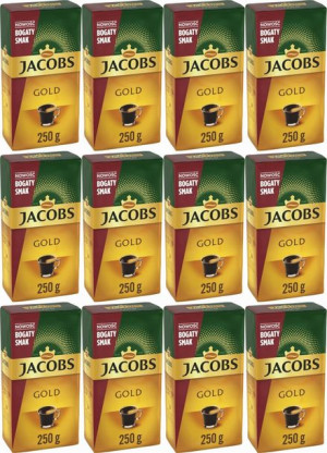 Kawa mielona Jacobs Gold 12x250g
