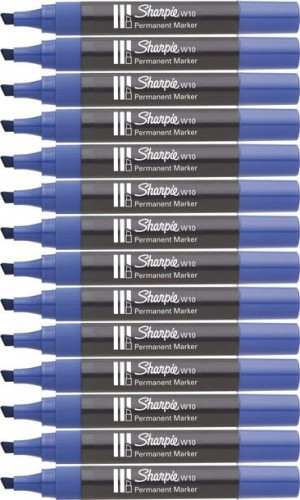 Marker permanentny Sharpie W10 niebieski x24