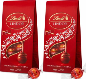 Praliny Lindt Lindor Milk czekoladowy 2x100g
