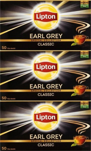 Herbata Earl Grey czarna Lipton 3x50 torebek-1.5g
