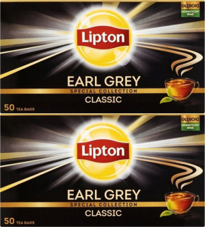 Herbata Earl Grey czarna Lipton 2x50 torebek-1.5g